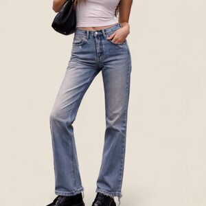 Boyish Billy High Rise Straight Leg Jeans | 26 vintage wash cool girl denim